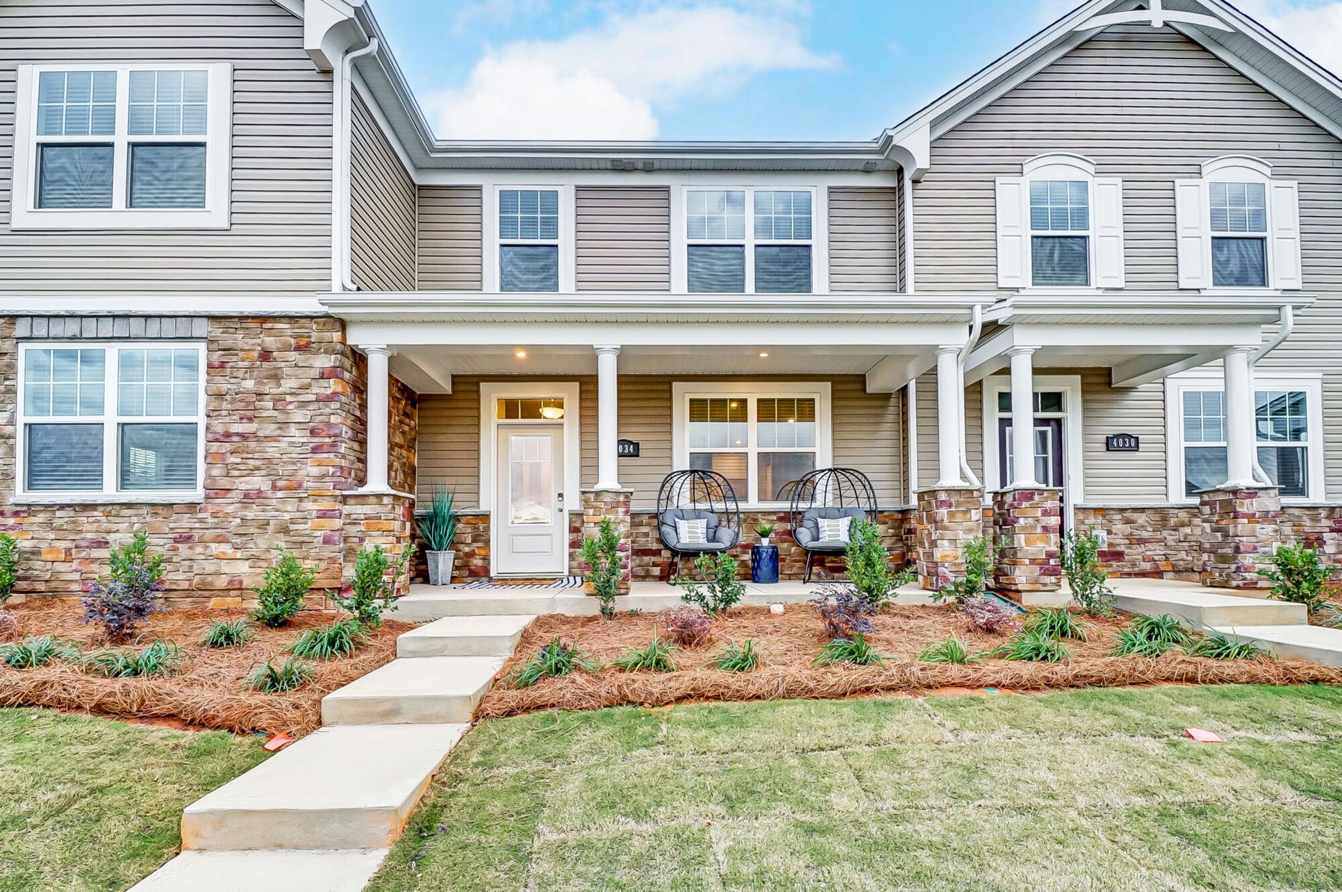 Exterior:Front porch and entry