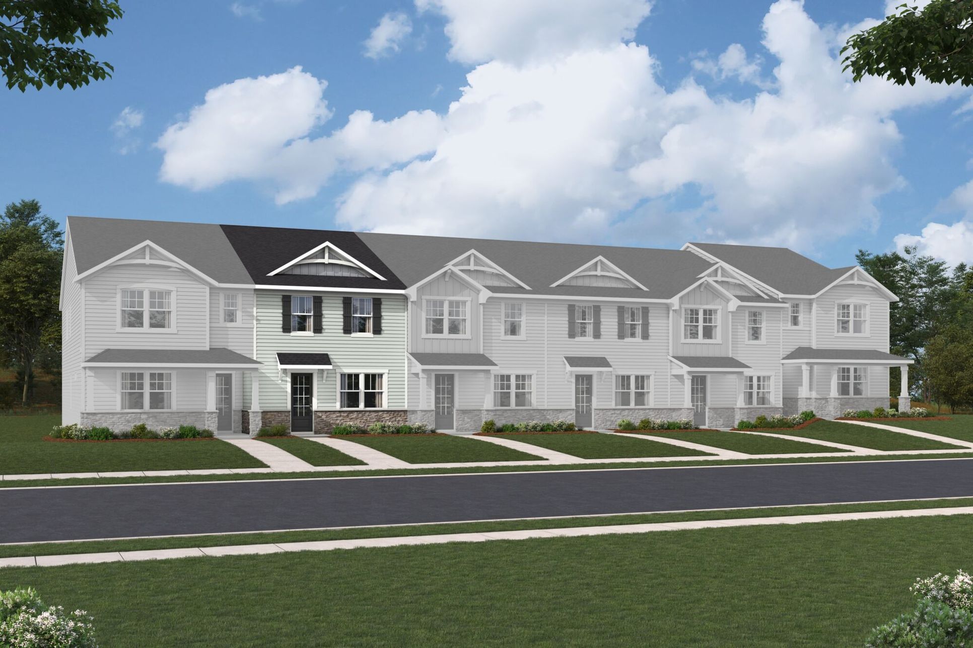 Shelby French Country Elevation rendering