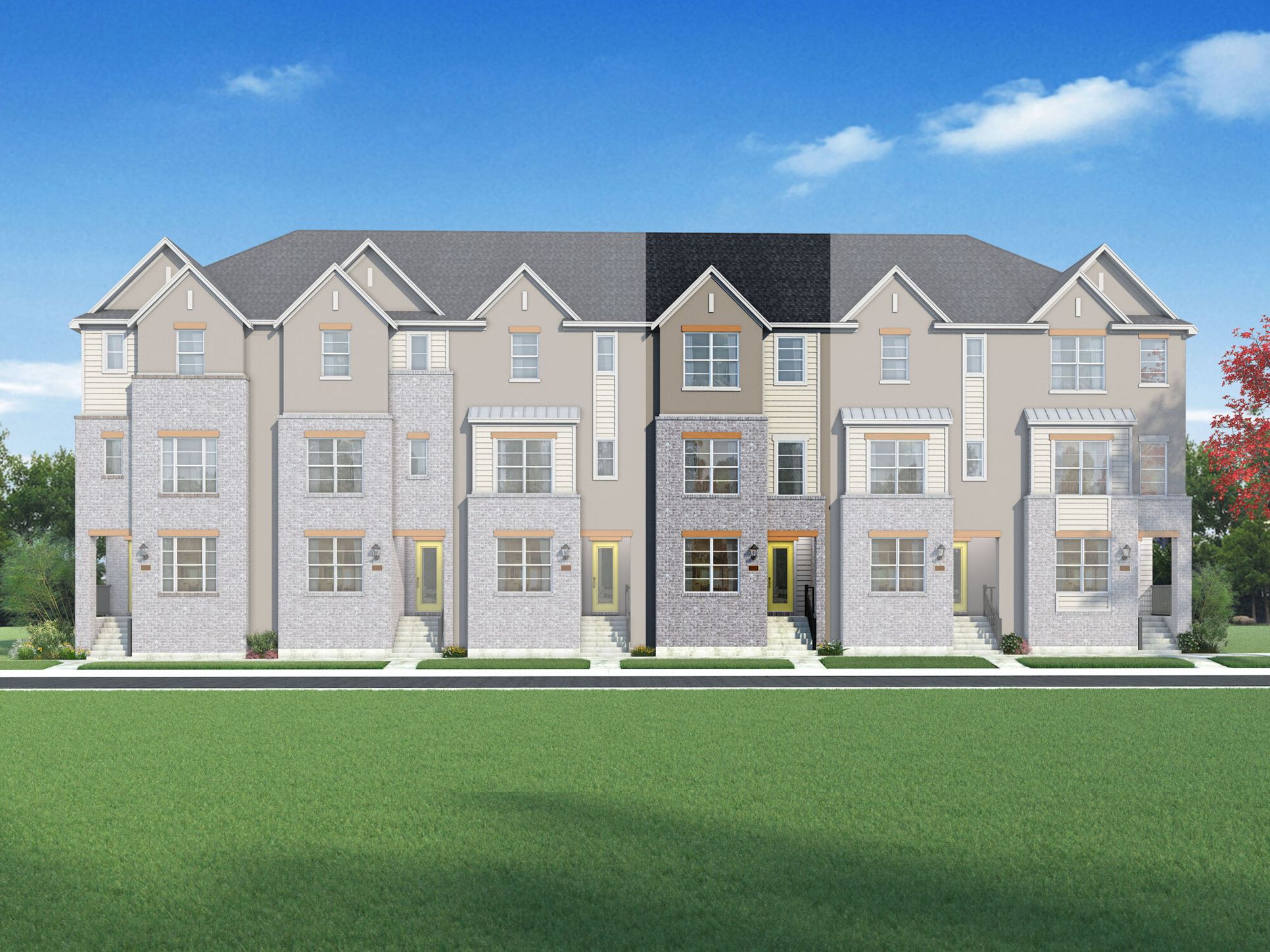 Exterior:The Birmingham - Transitional 4 Elevation