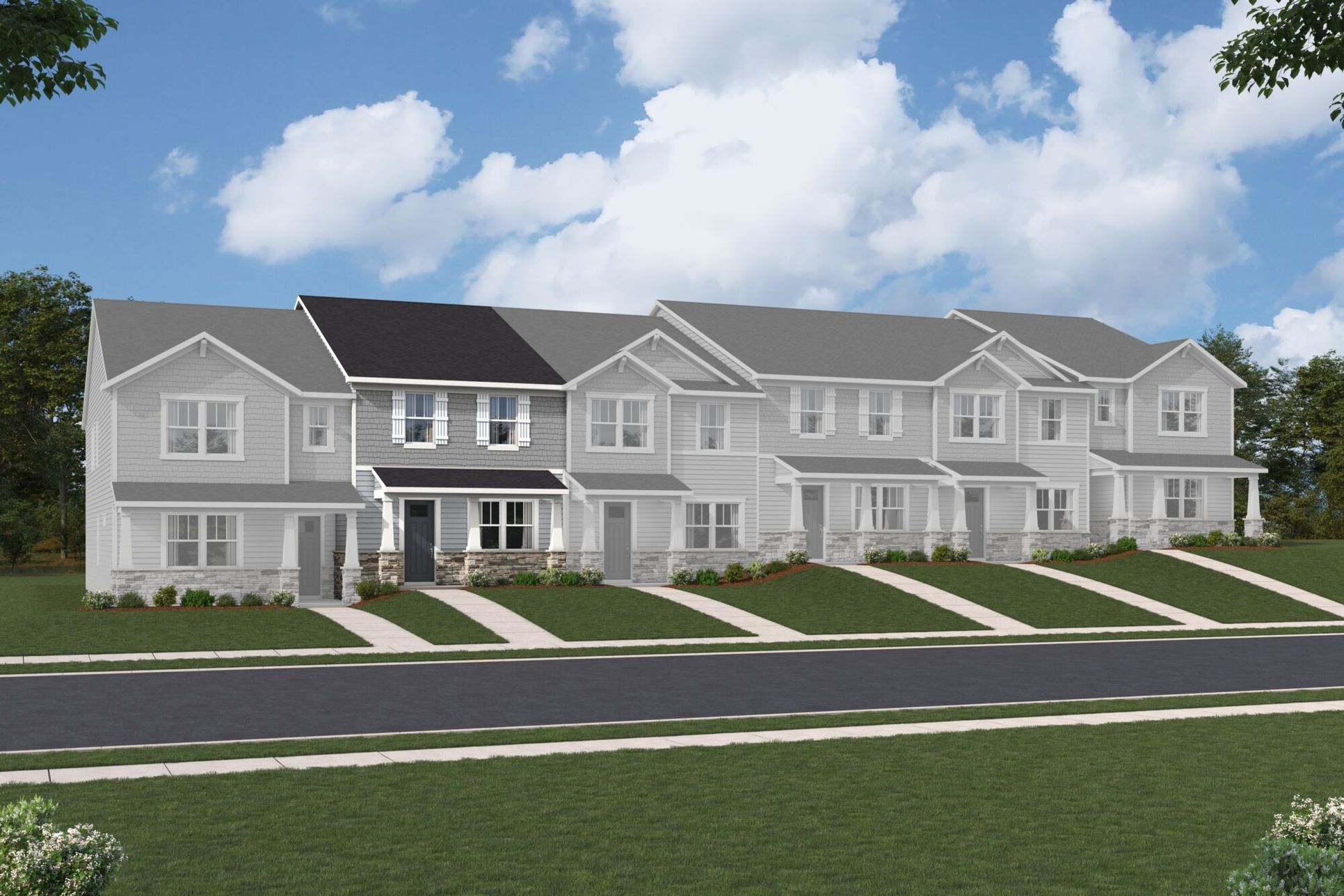Exterior:Shelby Craftsman Elevation rendering