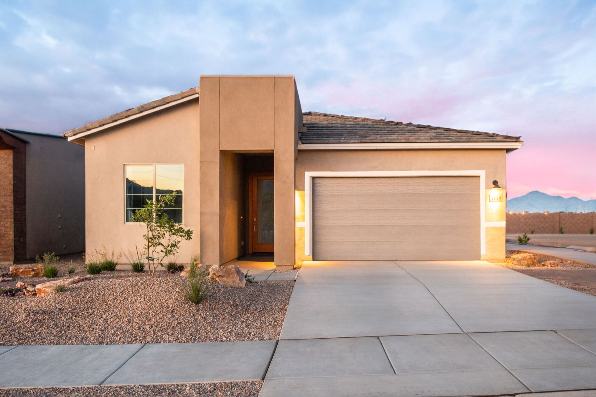 Exterior:Westbridge Ginger Model - Desert Modern Elevation