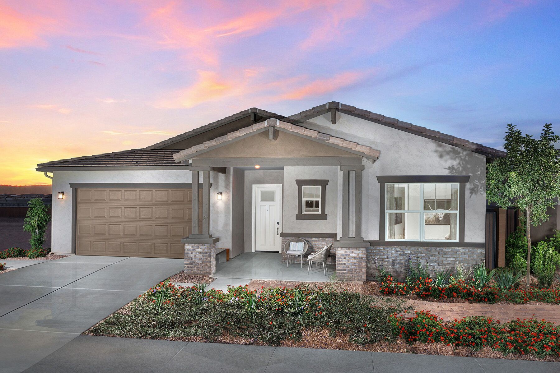 Exterior:Phoenix Model - Ranch Elevation