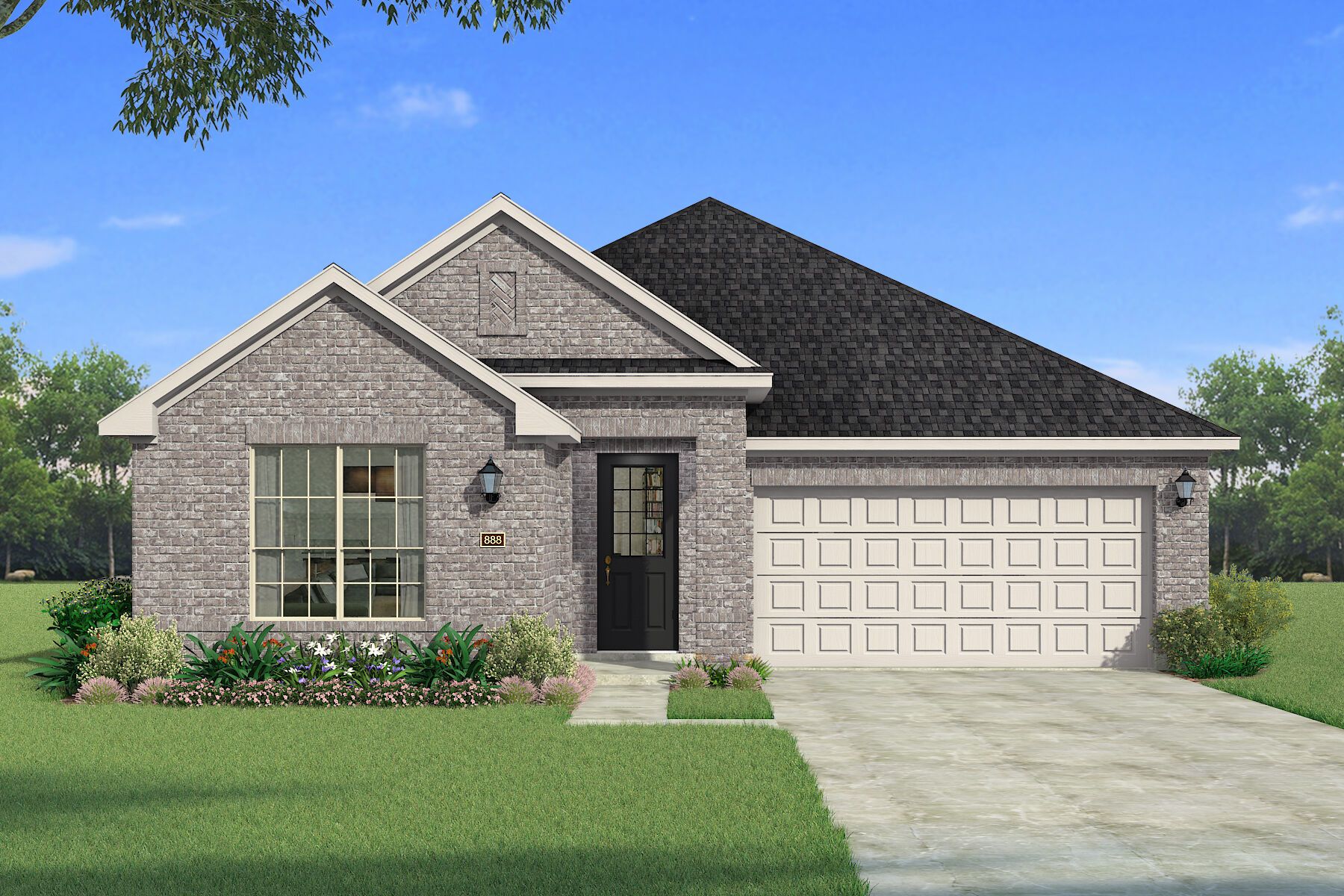 Exterior:The Aurora - Traditional 2 Elevation