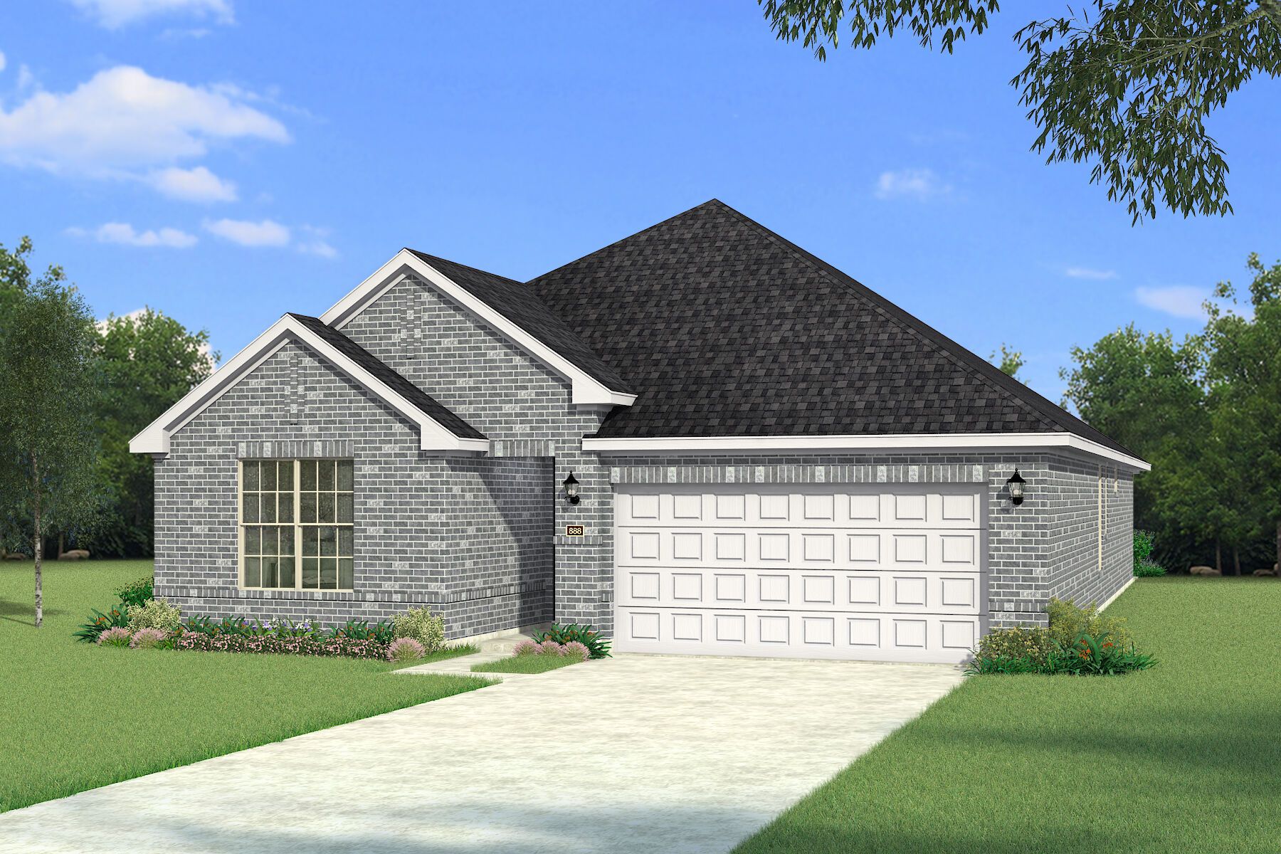 Exterior:The Kiara - Traditional 2 Elevation