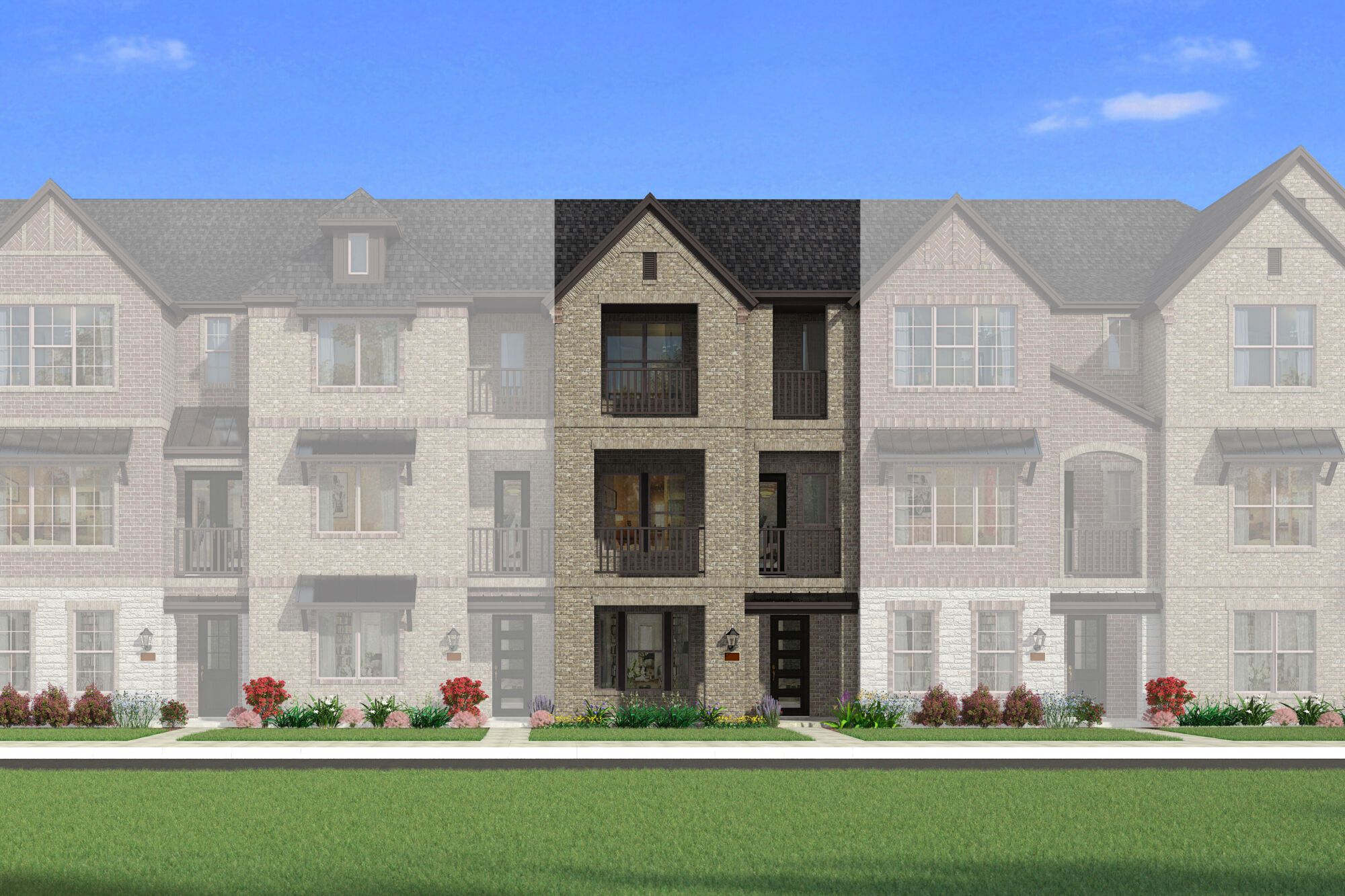 Exterior:The Kingland - A (Traditional) Elevation