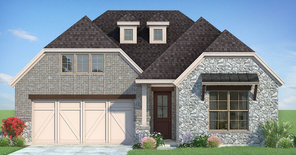 Exterior:The Antigua - French Country Elevation