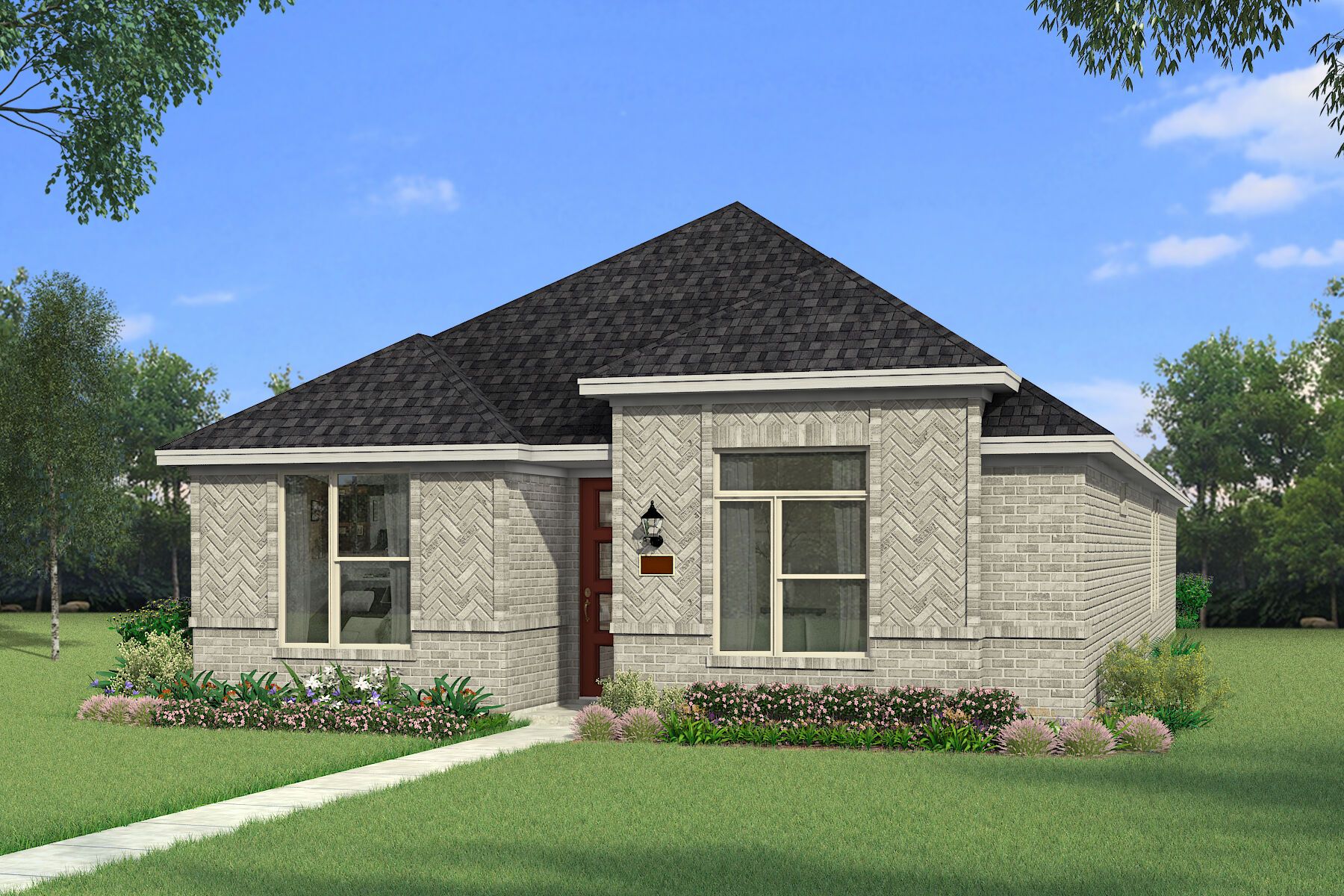 Exterior:The Barton - Modern Prairie Elevation