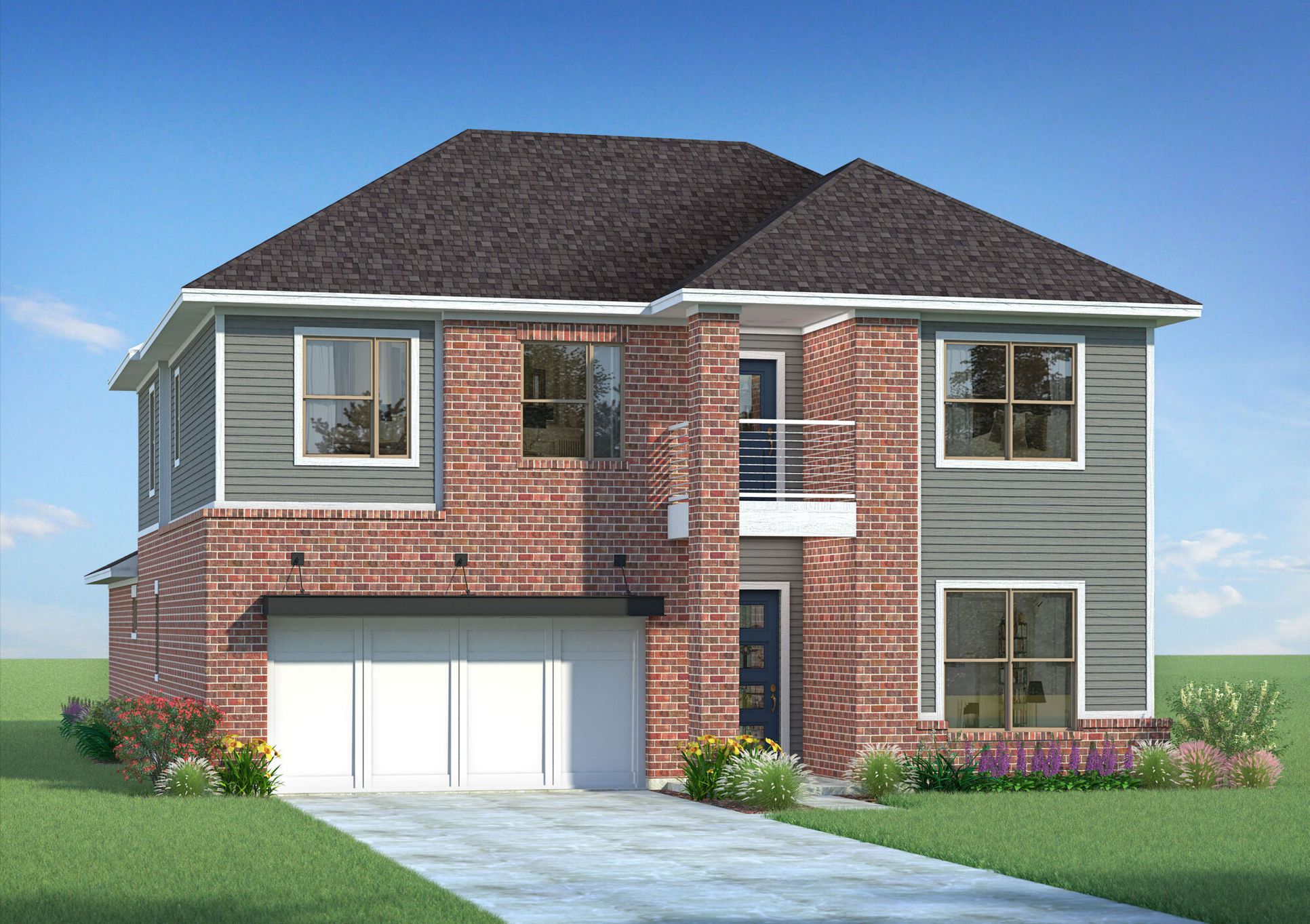 Exterior:The Tortuga - Modern Prairie Elevation