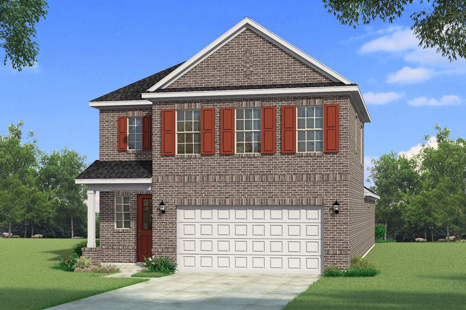 Exterior:The Bonhill - Traditional Elevation