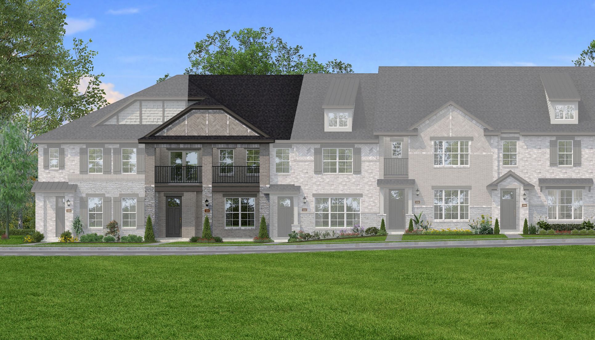 Exterior:The Somerville - Hill Country A Elevation