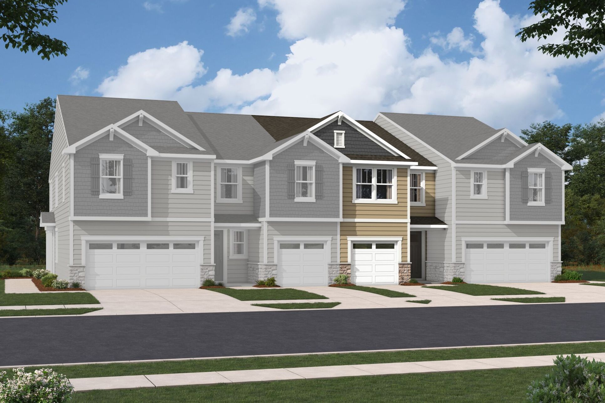 Exterior:Aurora Craftsman Elevation rendering