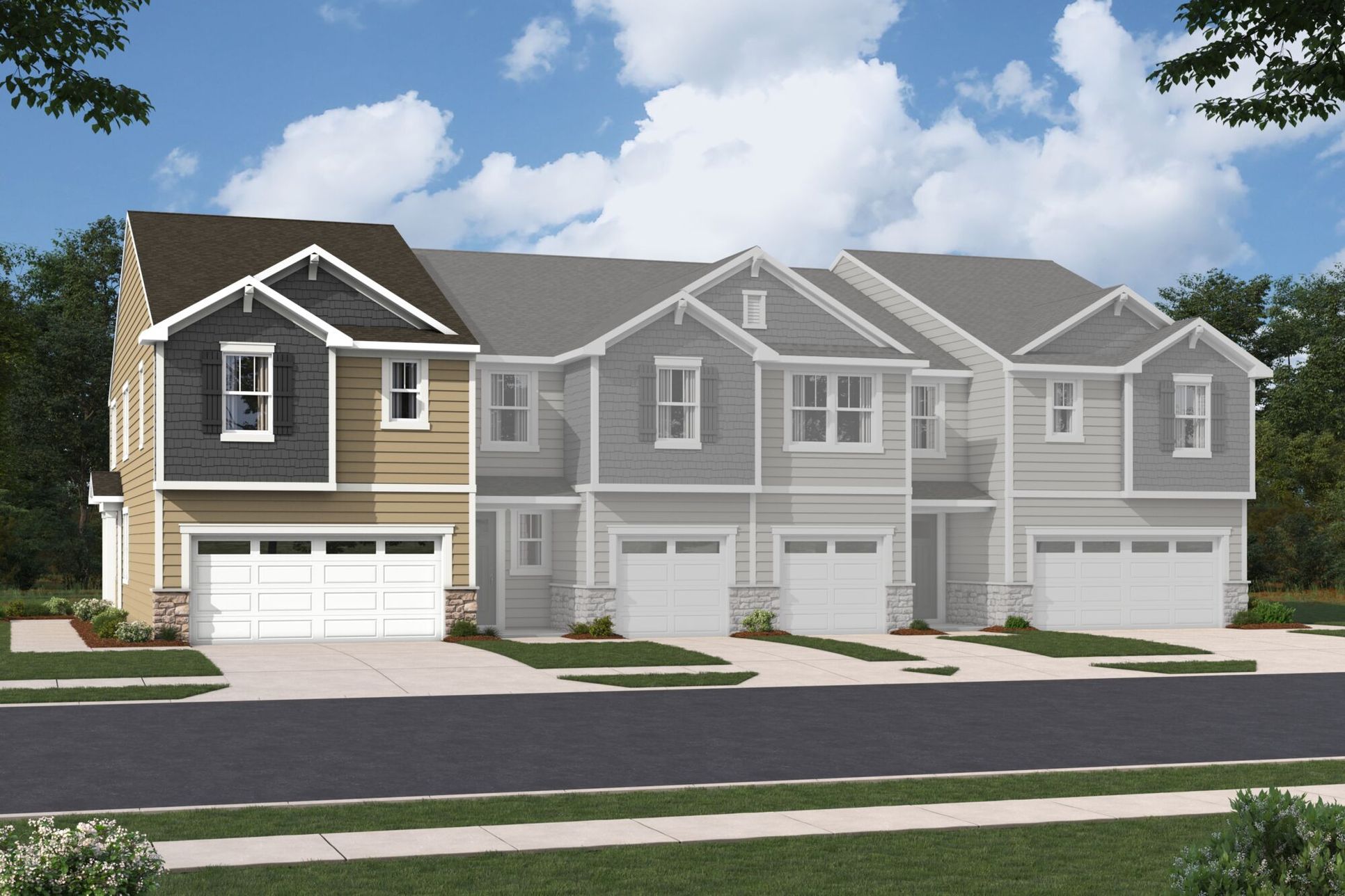 Exterior:Vienna Craftsman Elevation rendering