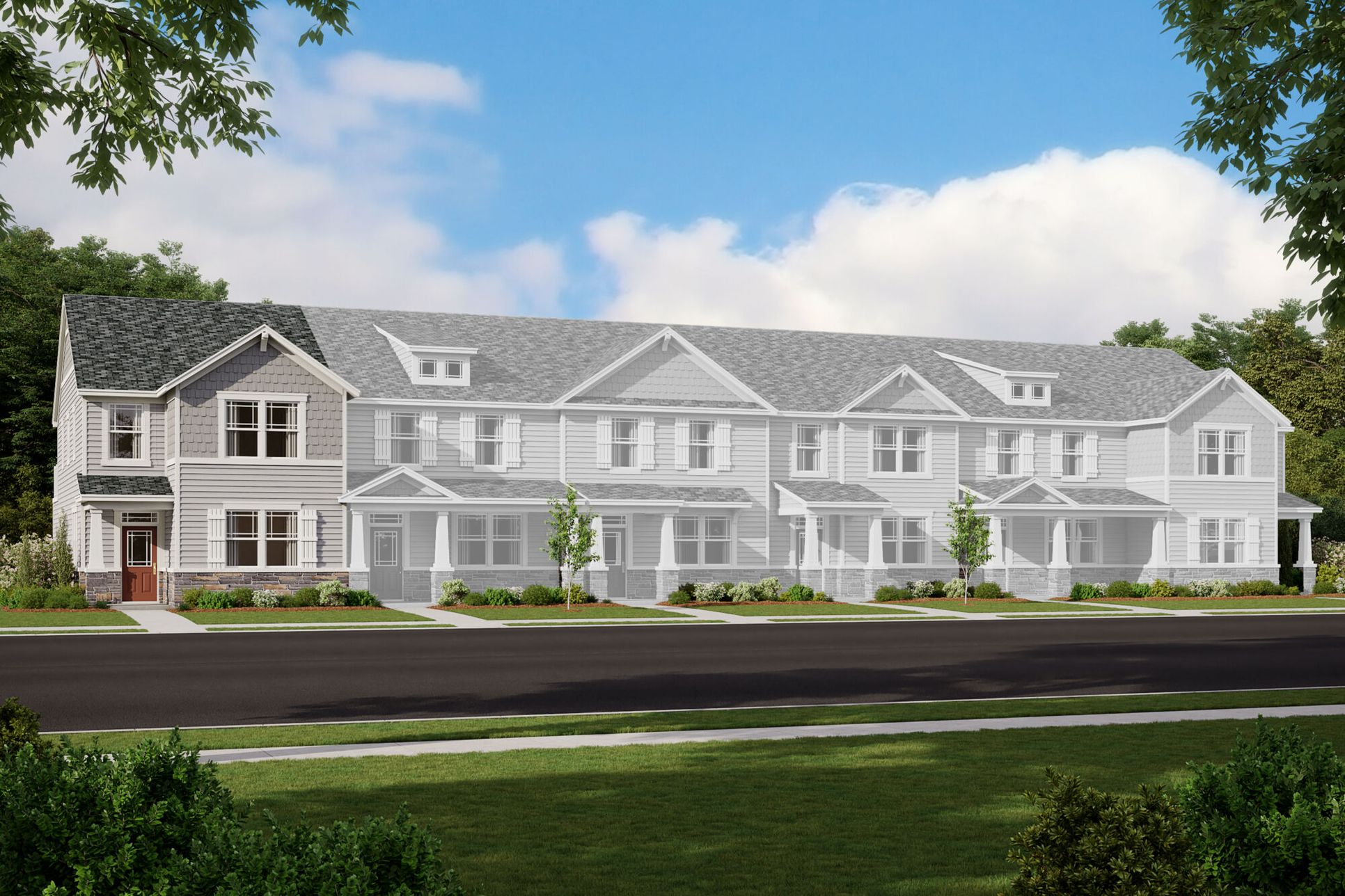 Exterior:Oliver Craftsman Elevation rendering