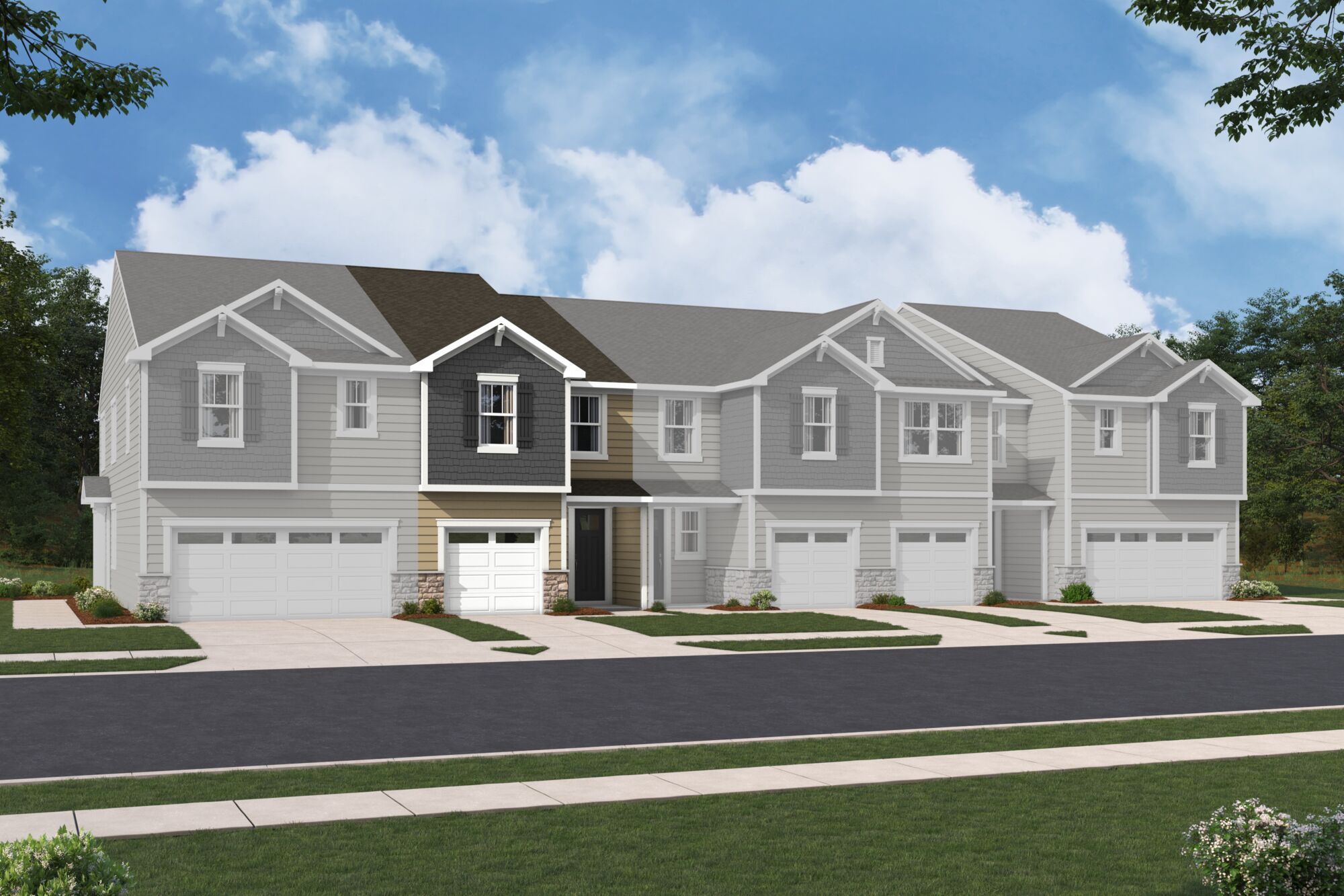 Exterior:Aurora Craftsman III Elevation rendering