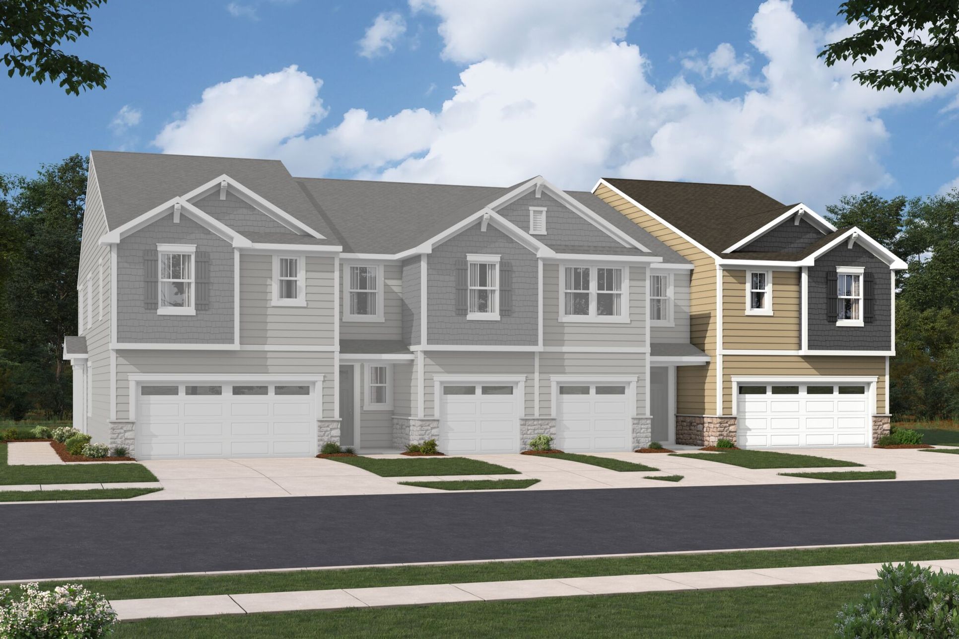 Exterior:Vienna Craftsman Elevation rendering