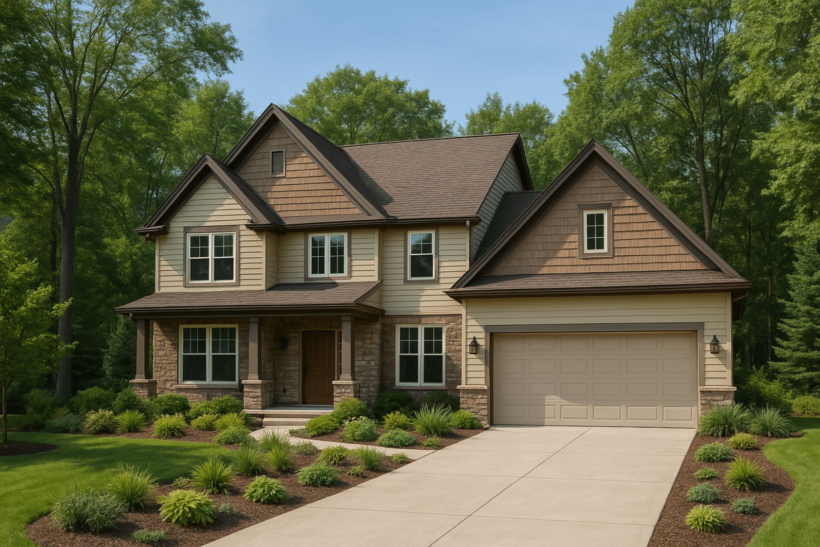 The Newton in Silverleaf (Classic):Elevation