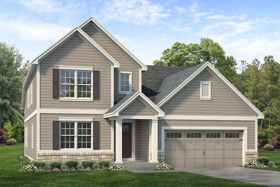 Exterior:Madison 2 Car Garage Elevation A