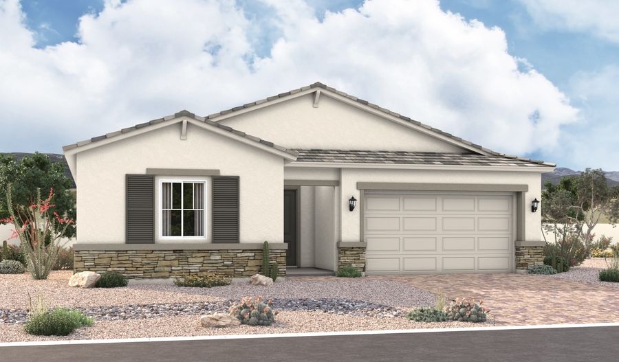 Celeste-P243-RetreatatWhiteTankFoothills Elevation B:The Celeste Elevation B