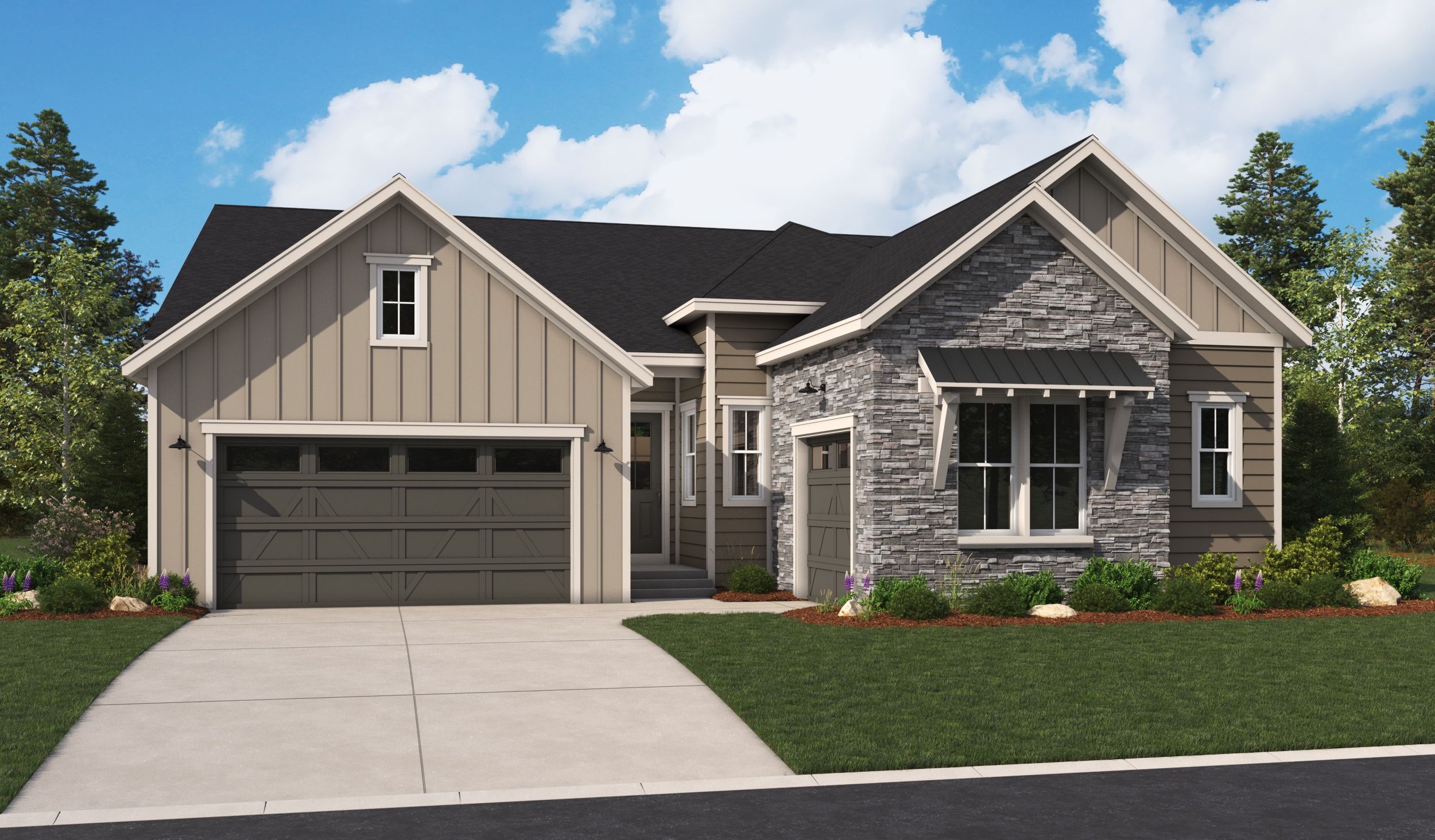 Pinecrest-D853-LegacyPointe Elevation A:The Pinecrest Elevation A