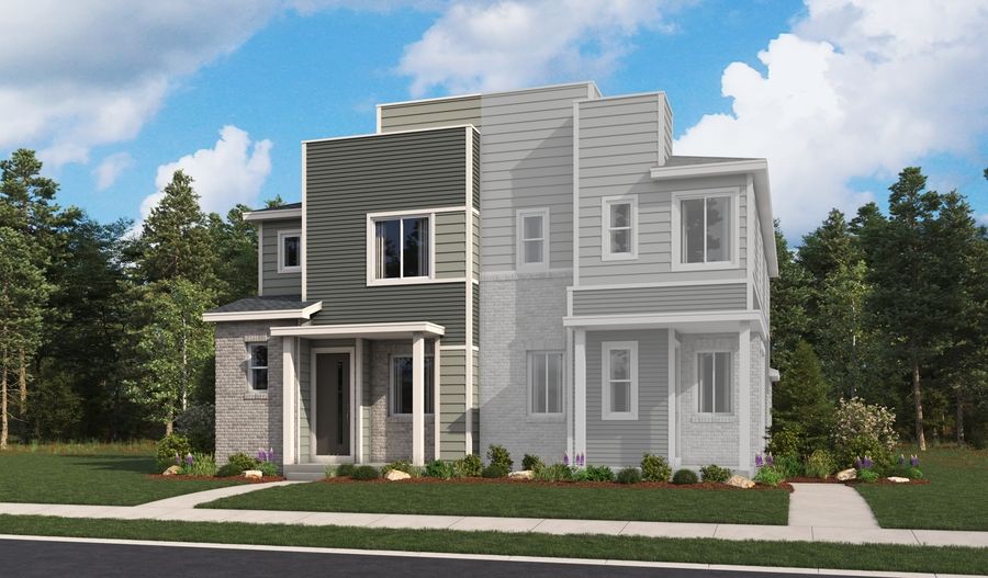 BostonII-DA71-UrbanColectionatTheAuroraHighlands Elevation C:The BostonII Elevation C