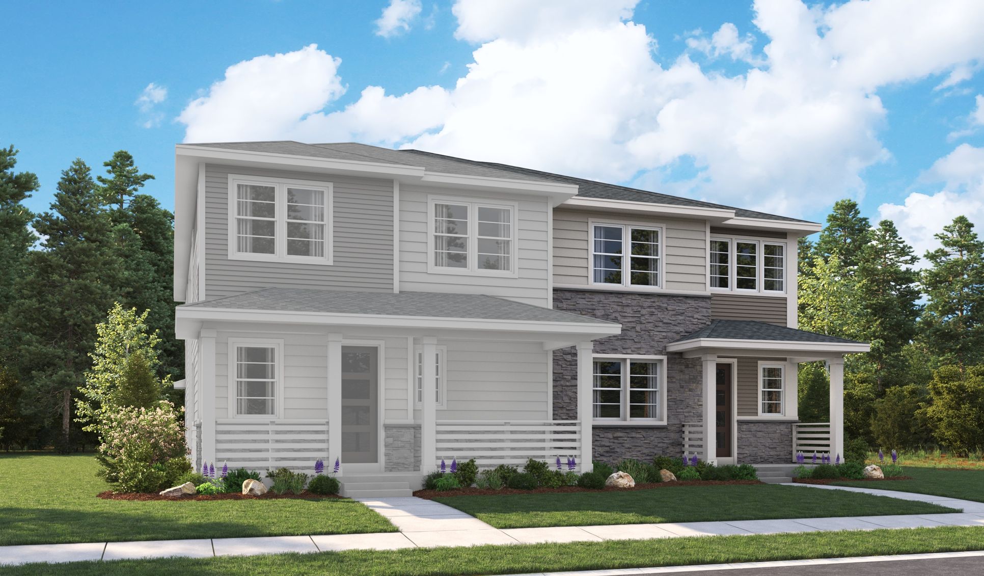 Navy3-DA23-DuosParkdale Elevation A:The Navy3 Elevation A