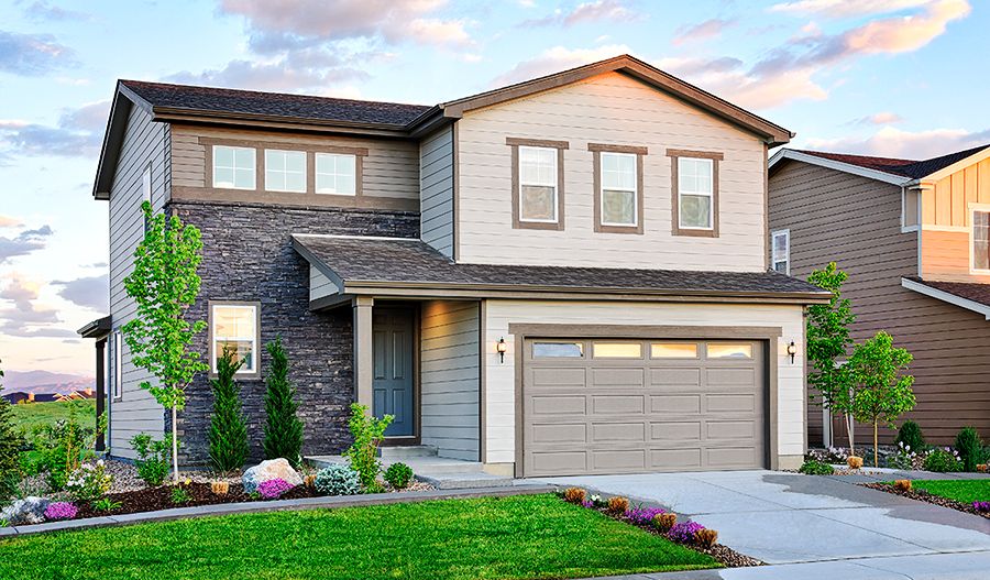 RidgeAtHarmonyRoad-NCO-Coral Exterior at Sunset