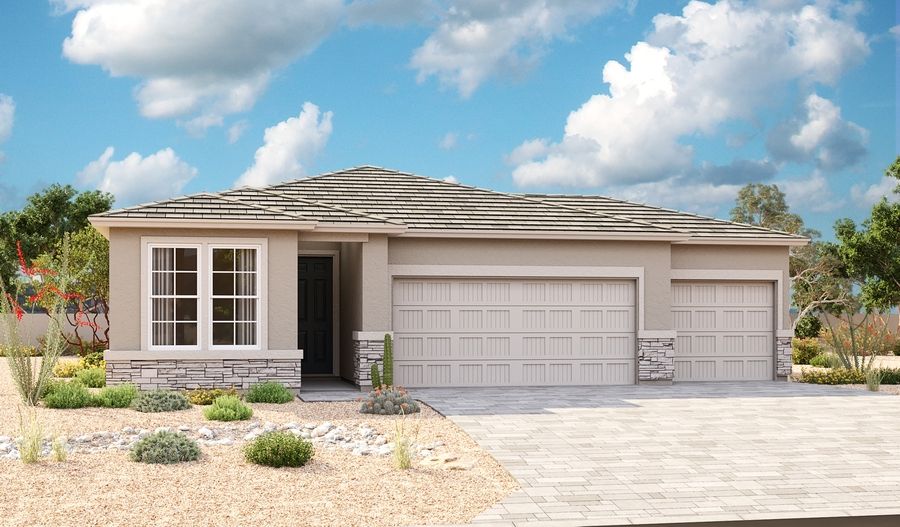 Larimar-P917-SeasonsAtCottonwoodRanch Elevation C 3-Car:The Larimar Elevation C