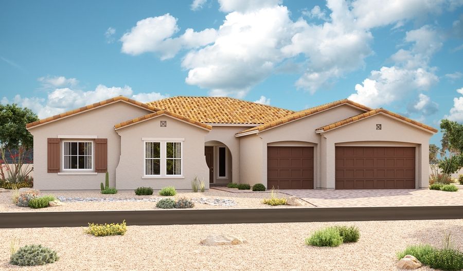 Rocco-L34R-EstrellaPark Elevation A:The Rocco Elevation A