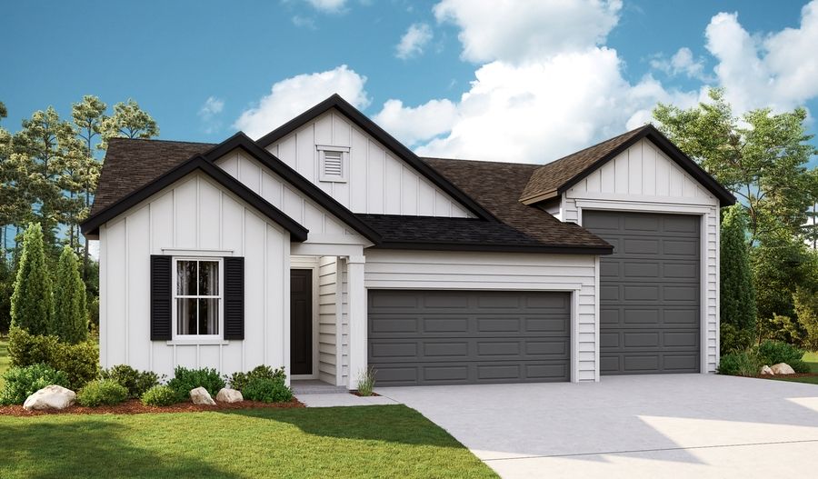 Pewter-B929-Boise Master Elevation A:The Pewter Elevation A