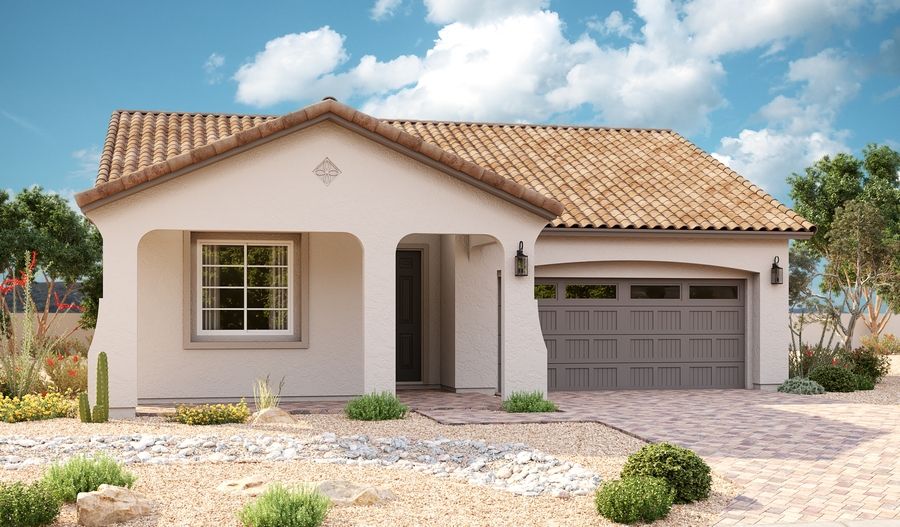 Raleigh-P741-MaderaWestEstates Elevation A:The Raleigh Elevation A