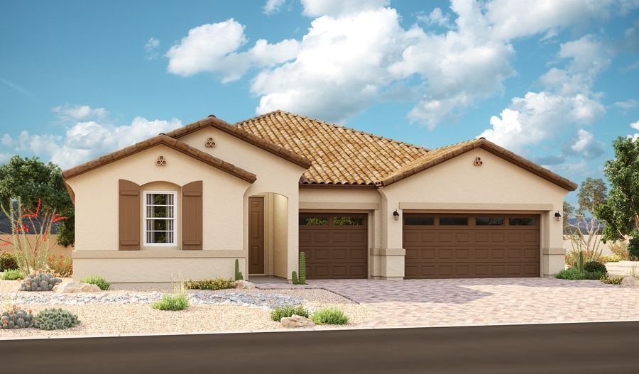 Darius-P786-EstatesAtArroyoSeco Elevation A:The Darius Elevation A