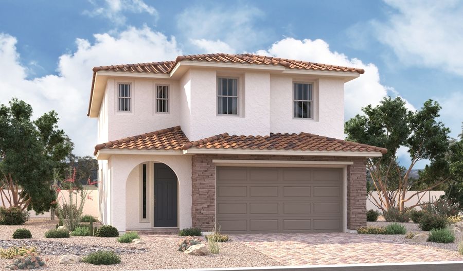 Birch-L609-OspreyRidgeAtSummerlin elevation B:BirchL609_B_Gen3_elevation B