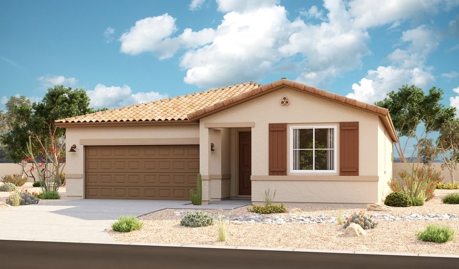 Arlington-Q721-VistaMontebella Elevation A:The Arlington Elevation A