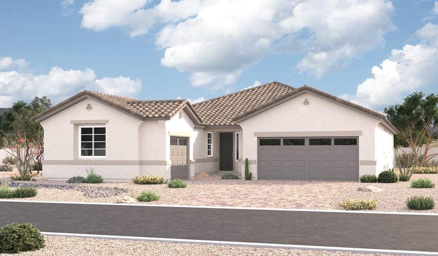 Pomona-P850-EstatesAtLaveenVistas Elevation A:The Pomona Elevation A