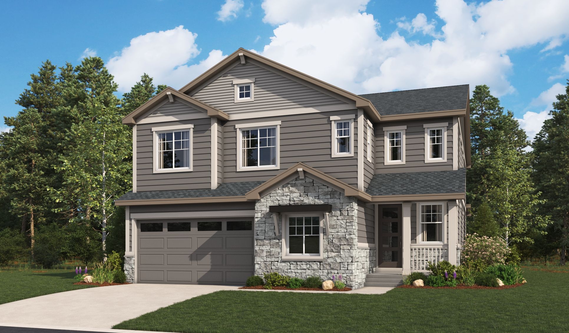 Yorktown-D725-TheAuroraHighlands Elevation A:The Yorktown elevation A