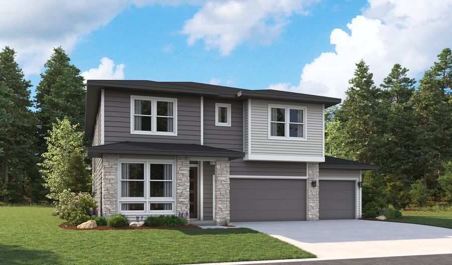 Bradford-B603-Boise Master Elevation C (3-car):The Bradford Elevation C (3-car)