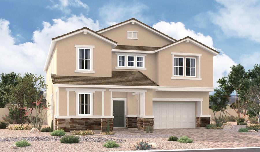 Sage-L658-StoneHaven/Arborbrook Elevation B:The Sage Elevation B