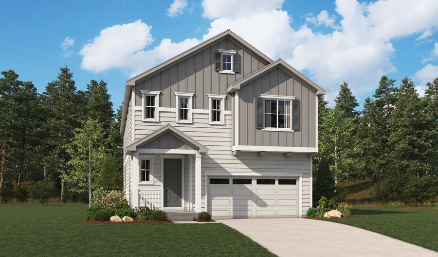 Laurel-D846-HorizonVillage Elevation A:The Laurel Elevation A