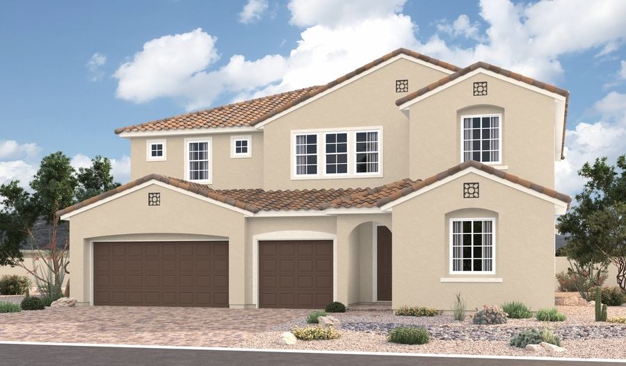 Dayton-L601-CrestaRosa Elevation A:The Dayton Elevation A