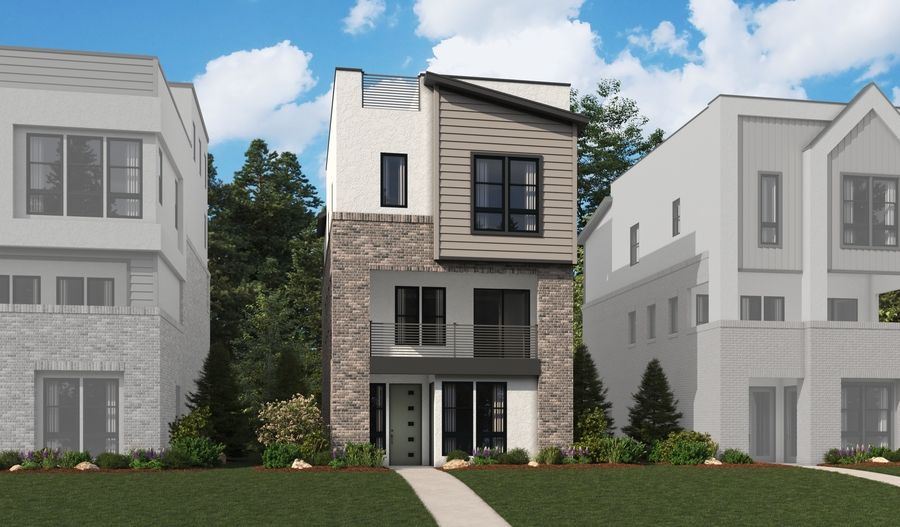 Flatiron-D582-CityscapeatDoveValley Elevation A:The Flatiron Elevation A