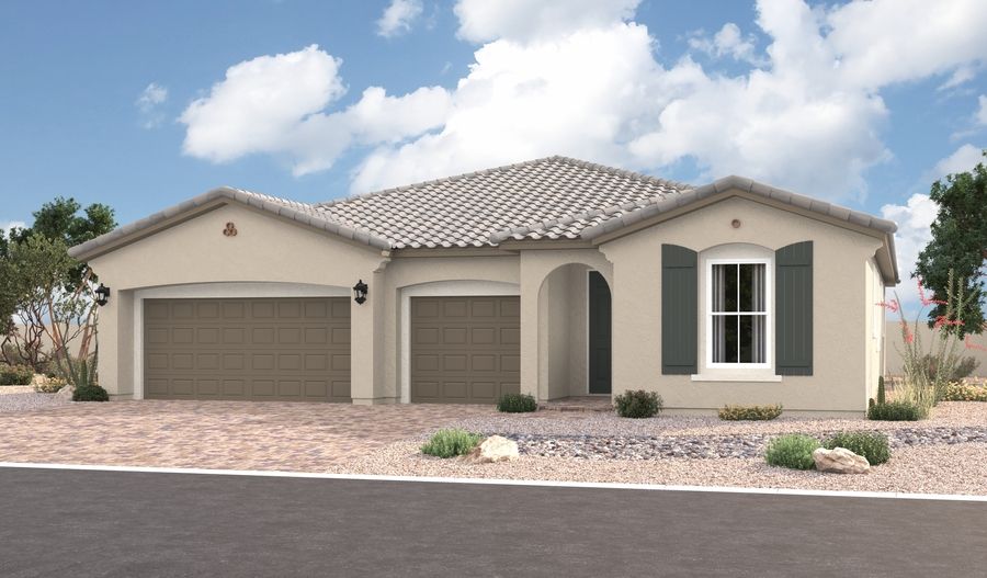 Patterson-L851-AmalfiatMountainFalls Elevation A:The Patterson Elevation A