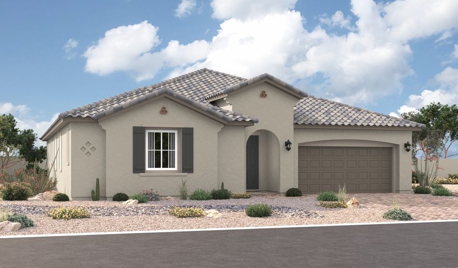 Paige-L24P-AmalfiatMountainFalls Elevation A:The Paige Elevation A