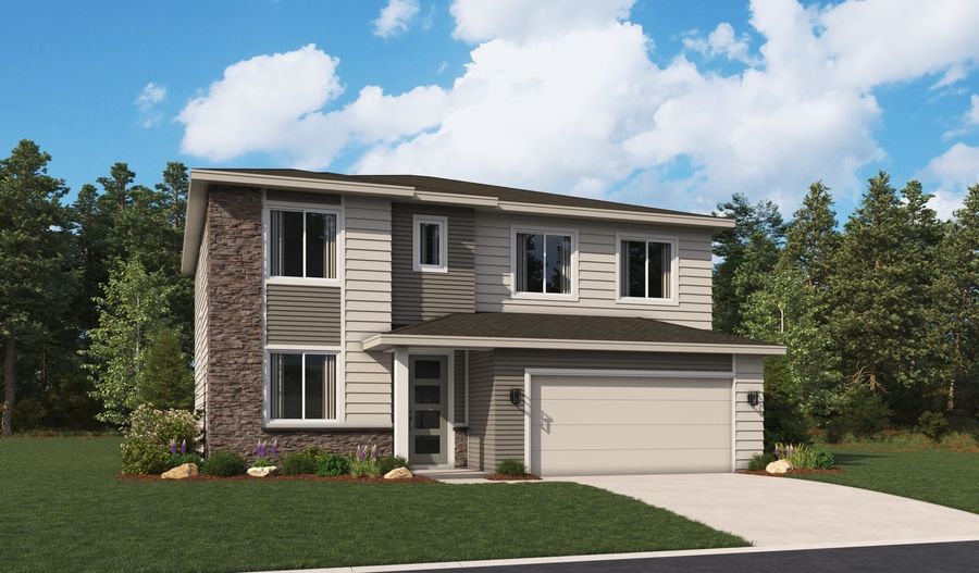 Hemingway-B250-Sellwood Elevation D:The Hemingway Elevation D