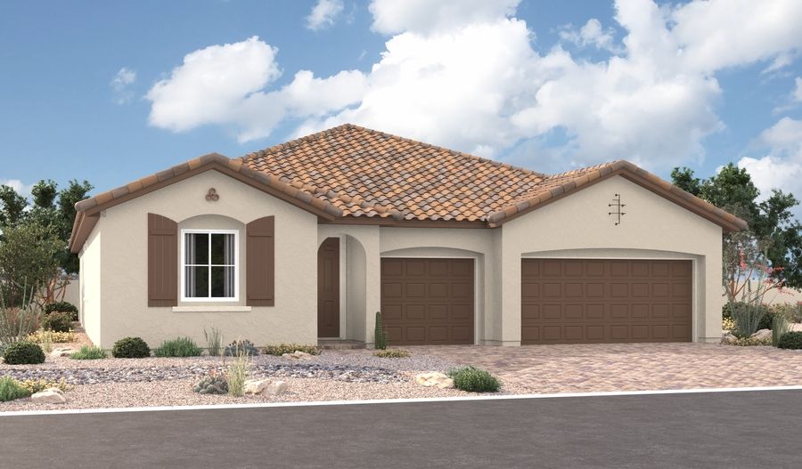 Darius-L786-ArcherPark Elevation A:The Darius Elevation A