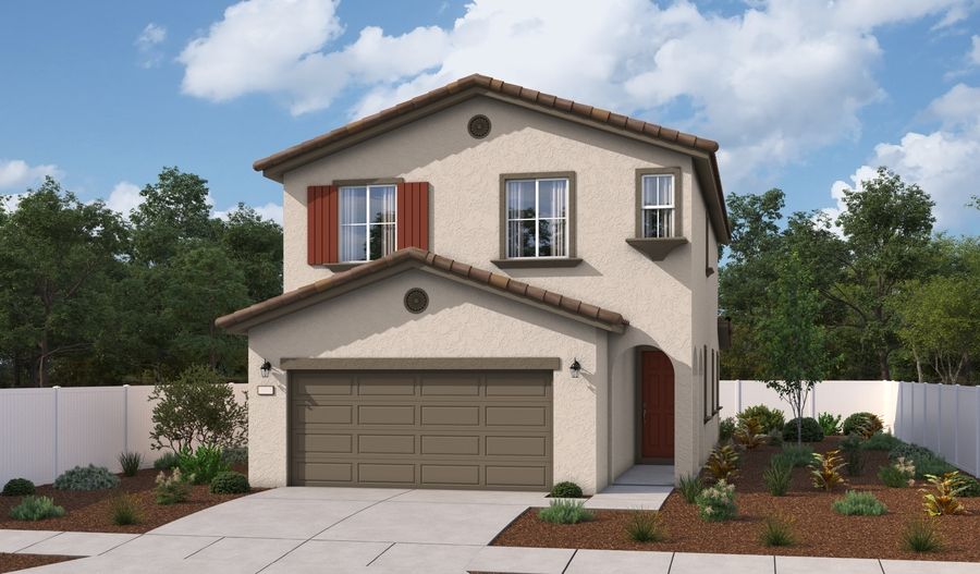 Leander-SB06-AuburndaleatTheWoods Elevation A:The Leander Elevation A