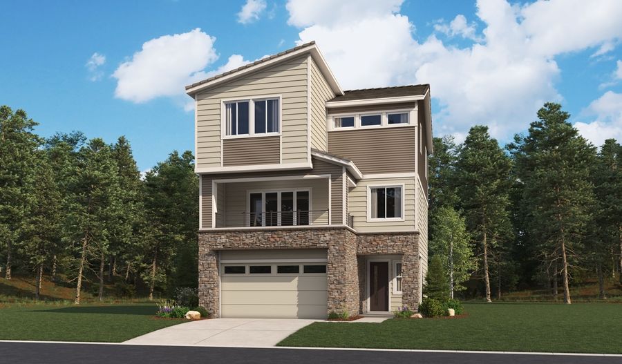 Carroll-D864-TheSummitatMeridian Elevation A:The Carroll Elevation A
