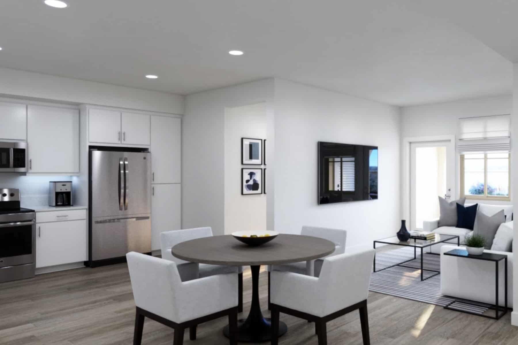 Dining/Kitchen/Living