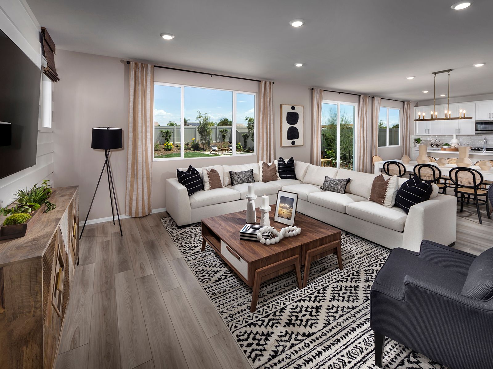 Entertain friends and family in the open-concept living areas.