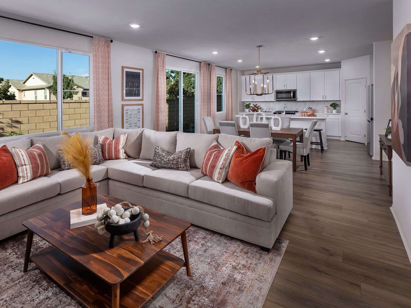 Stay connected as a family in the open-concept living spaces.
