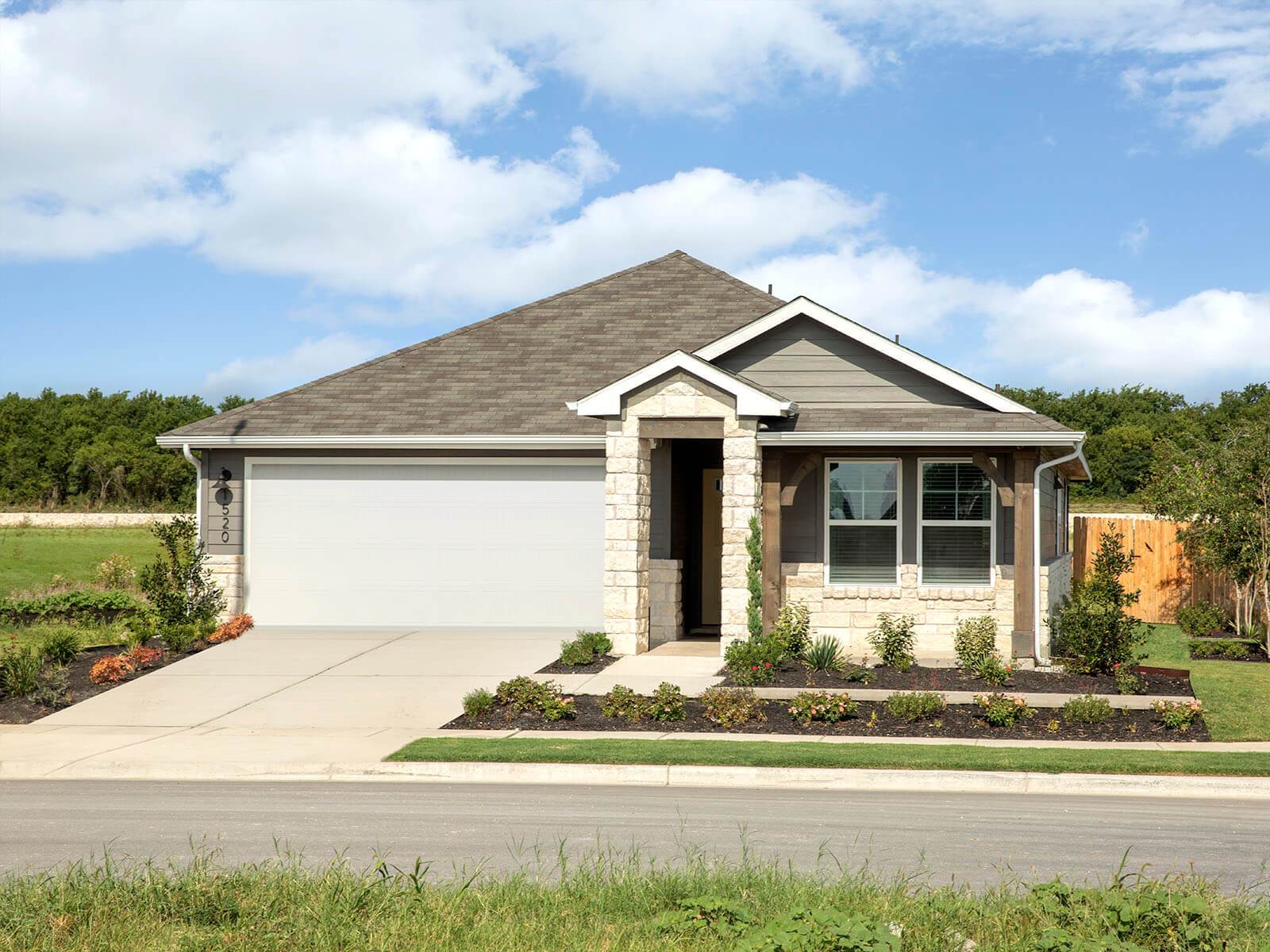 Homestead at Old Settlers Park offers functional floorplans with gorgeous exteriors.